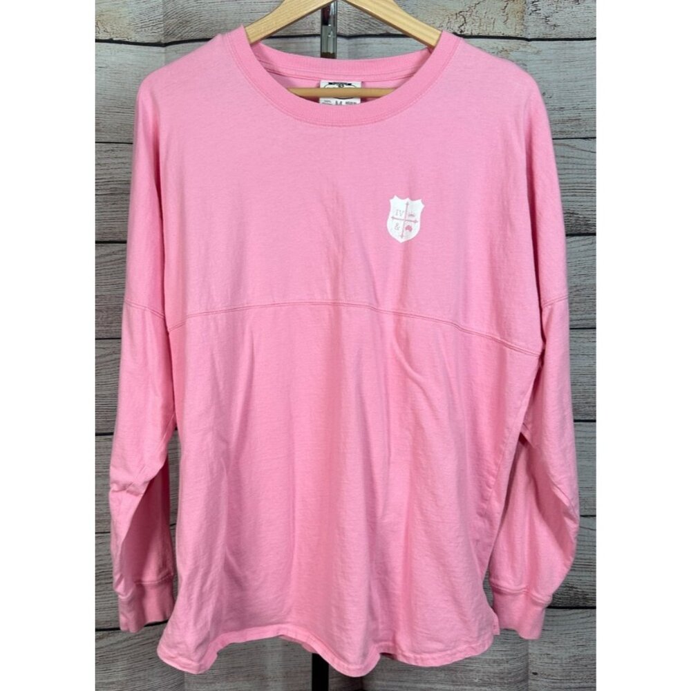 For King & Country Pink Graphic Long Sleeve Tee M Cotton Unisex